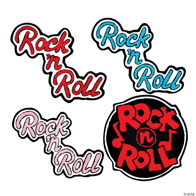 Rock N Roll Chenille Patch Image