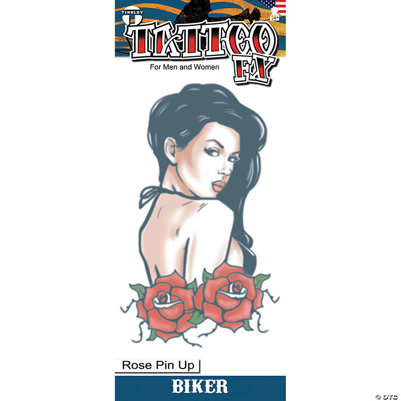 Rose Pin Up Biker Tattoo Fx Image