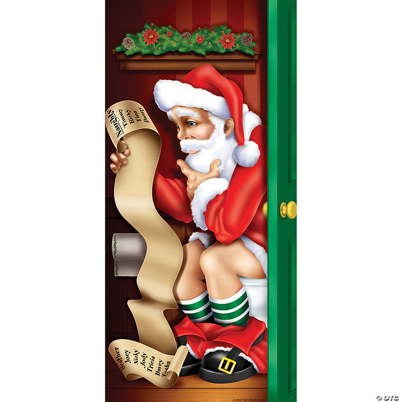 Santa Restroom Door Cover Image