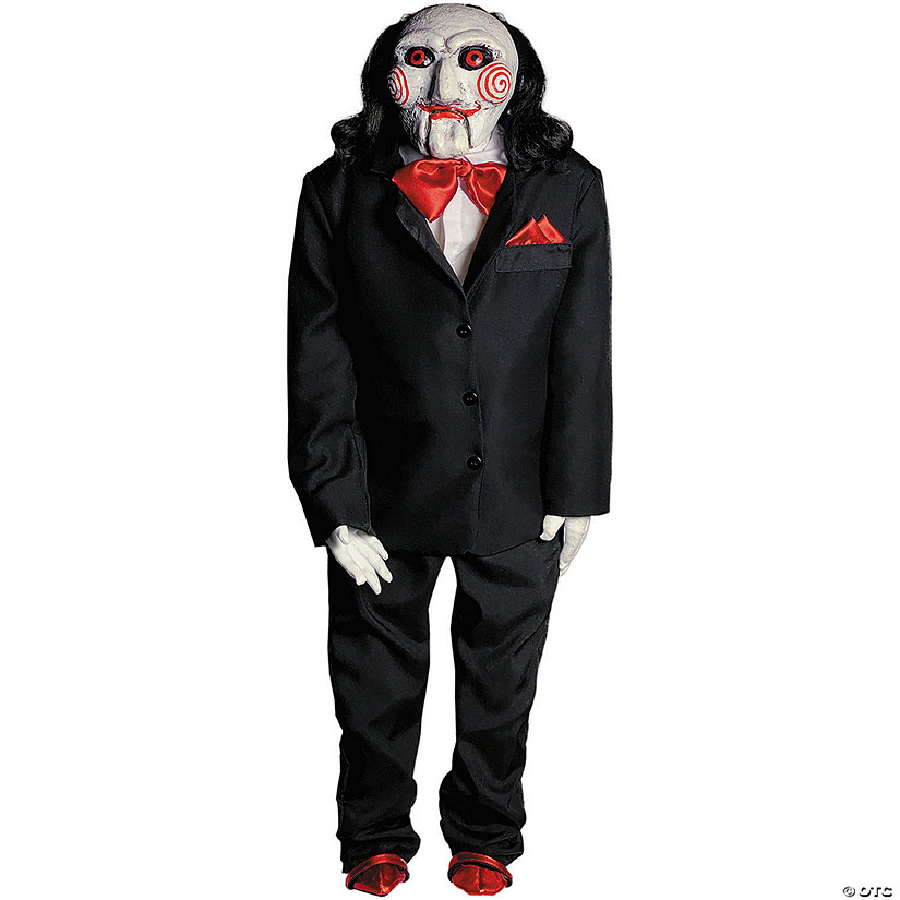 Saw&amp;#8482; Deluxe Billy the Puppet Posable Latex Halloween Decoration Image