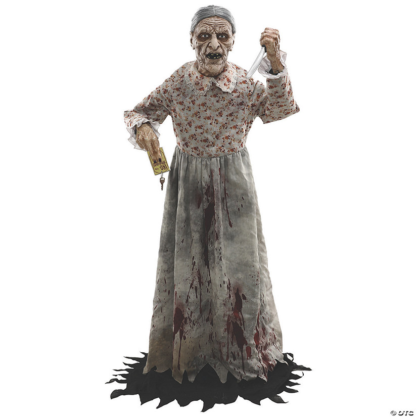 Scary Granny Halloween Decoration Image