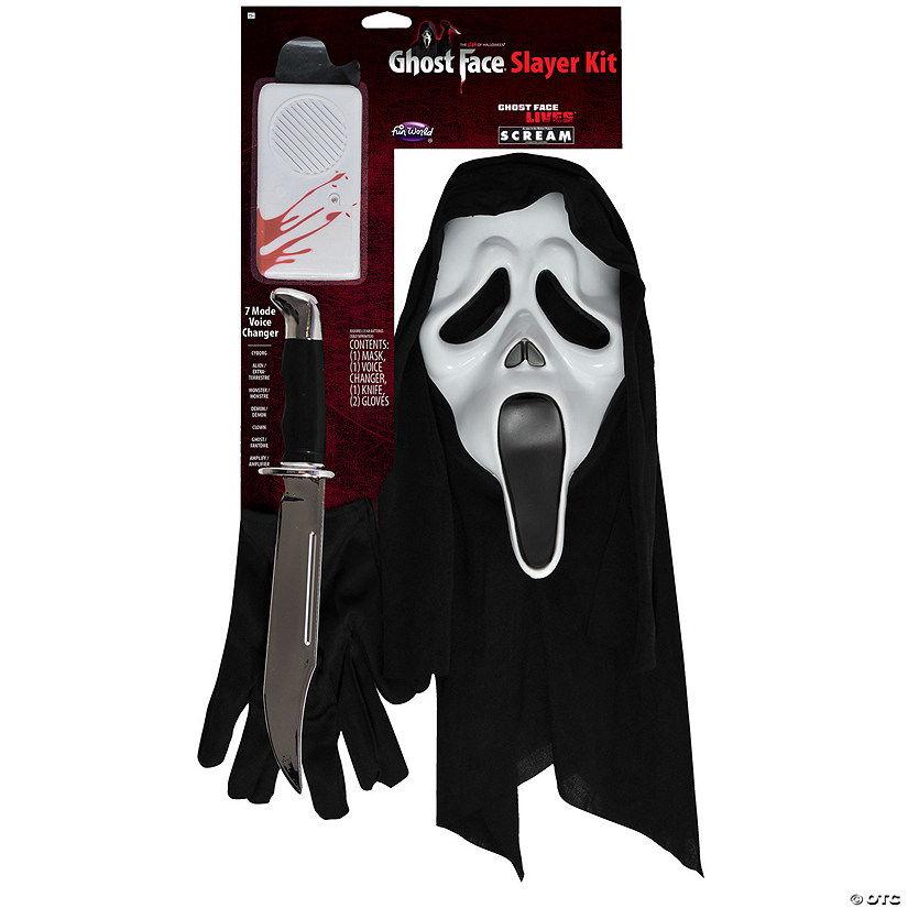 Scream Ghost Face Slayer Kit with Mask, Knife & Voice Box Image
