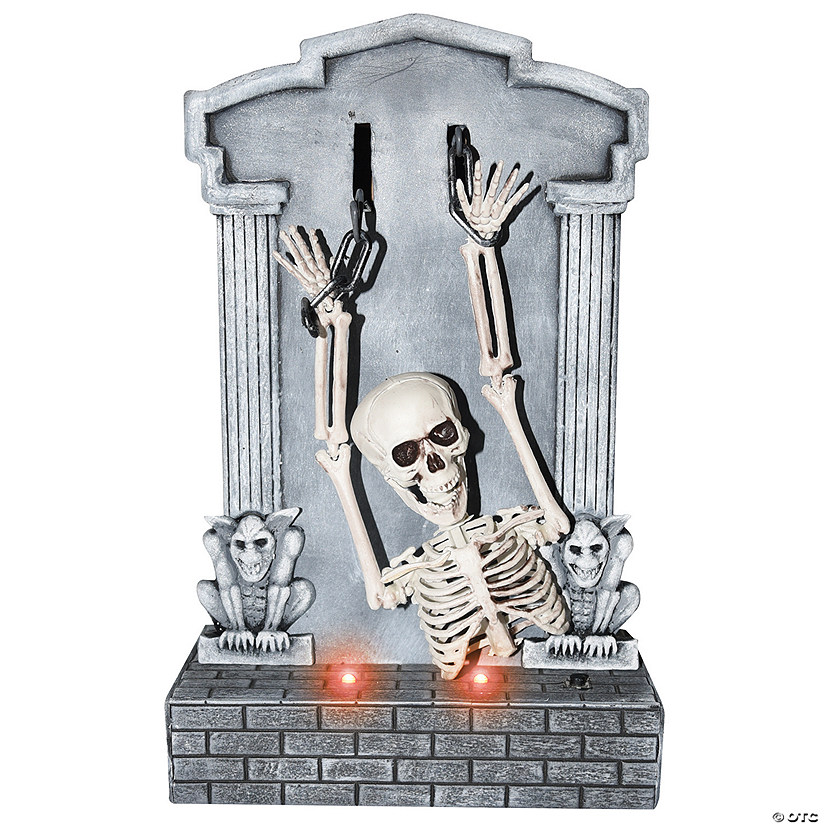 Shaking Skeleton On Tombstone Image