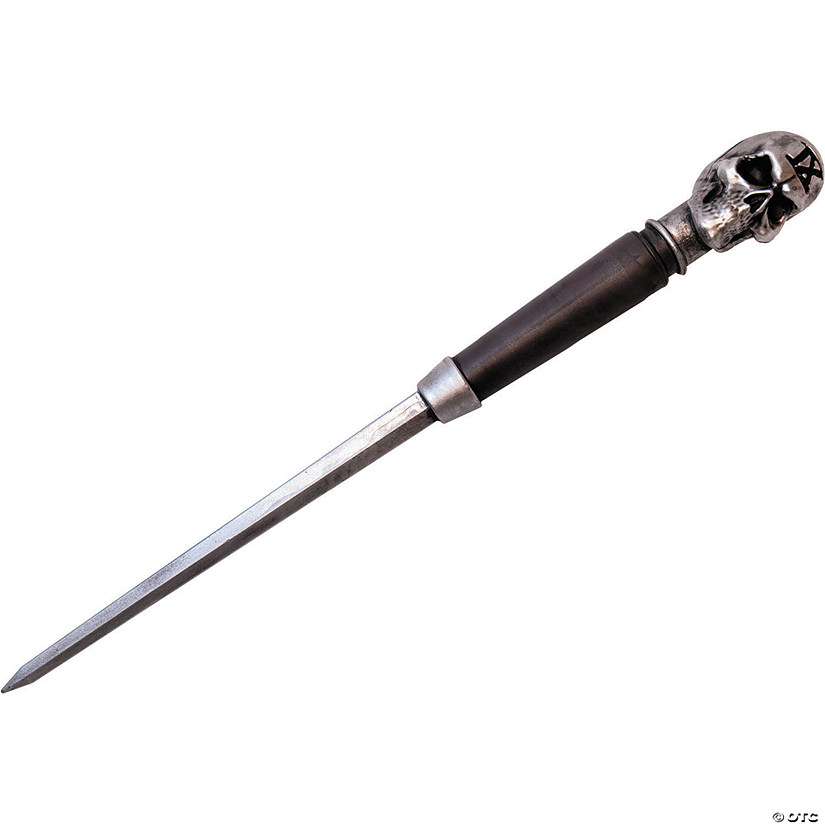 Silence&amp;#8482; Black &amp; Gray Ice Pick Prop with Skull Costume Accessory Image