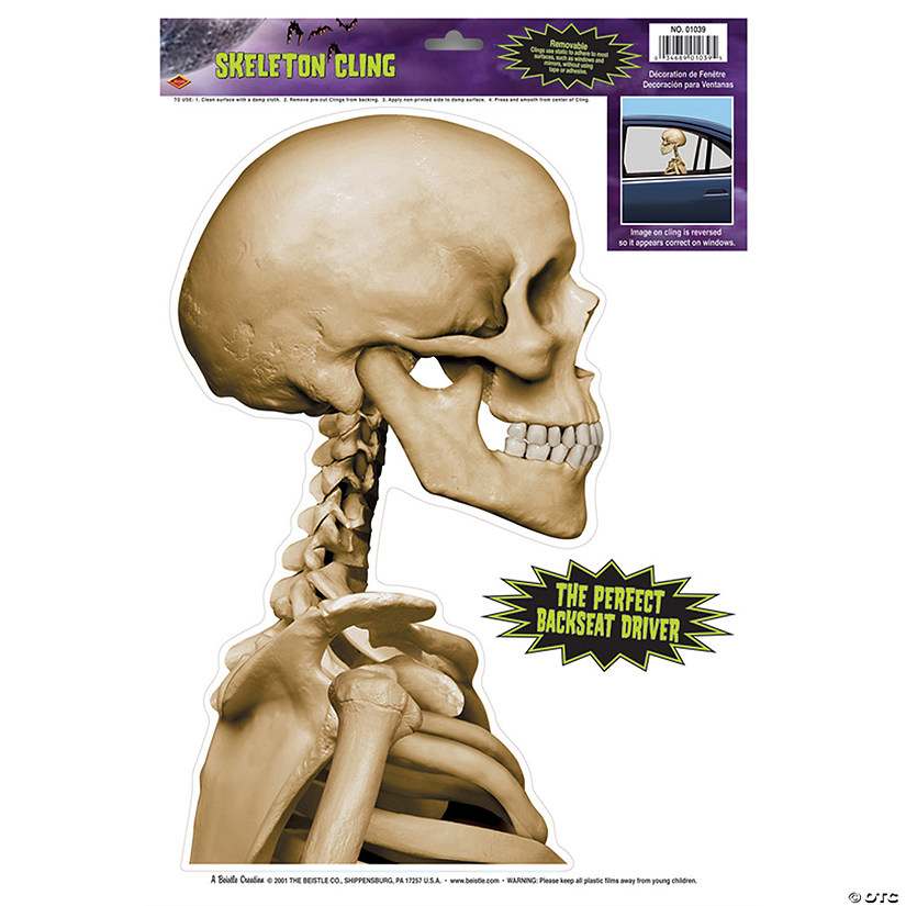 Skeleton Car Cling Image