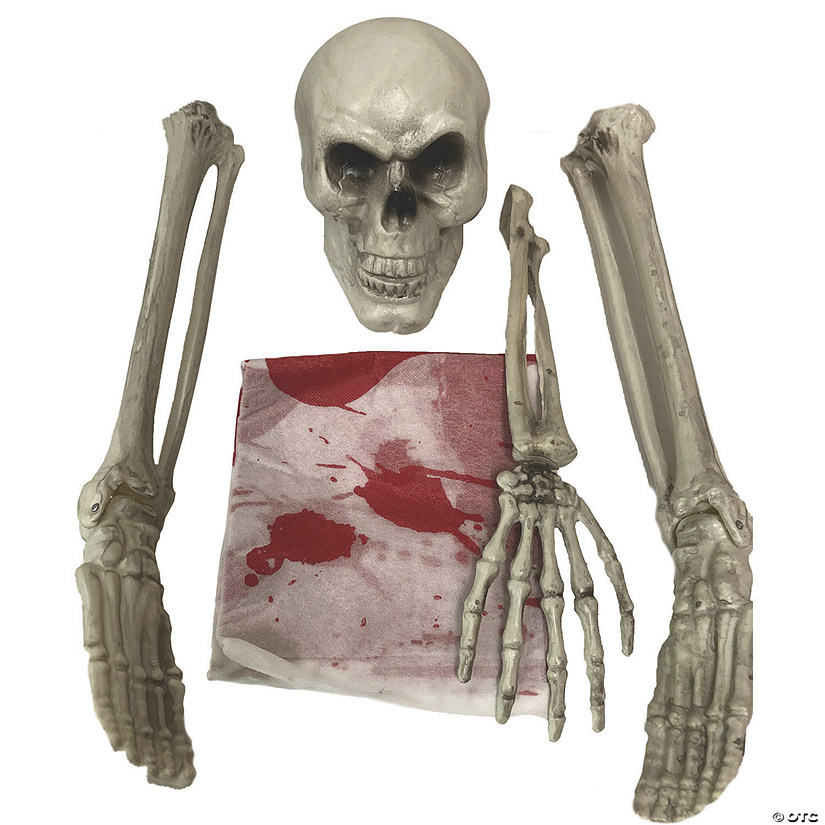 Skeleton Death Bed Halloween Decoration Image