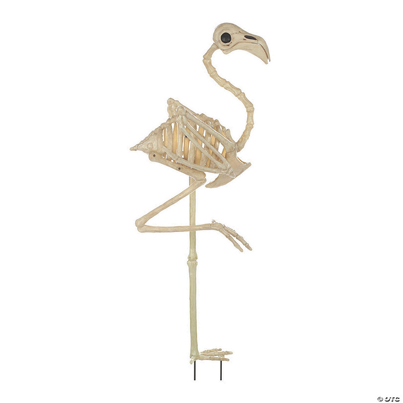 Skeleton Flamingo Halloween Decoration Image