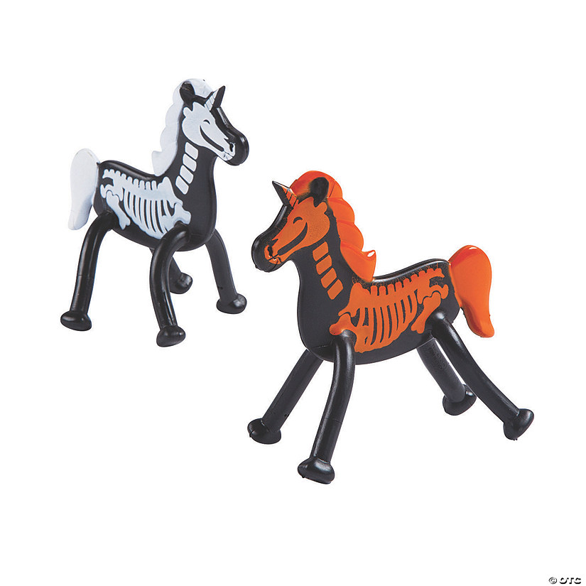 Skeleton Unicorn Bendables - 24 Pc. Image