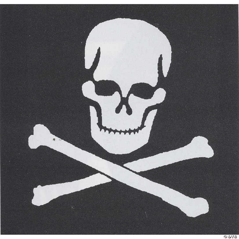 Skull & Crossbones Stencil Image