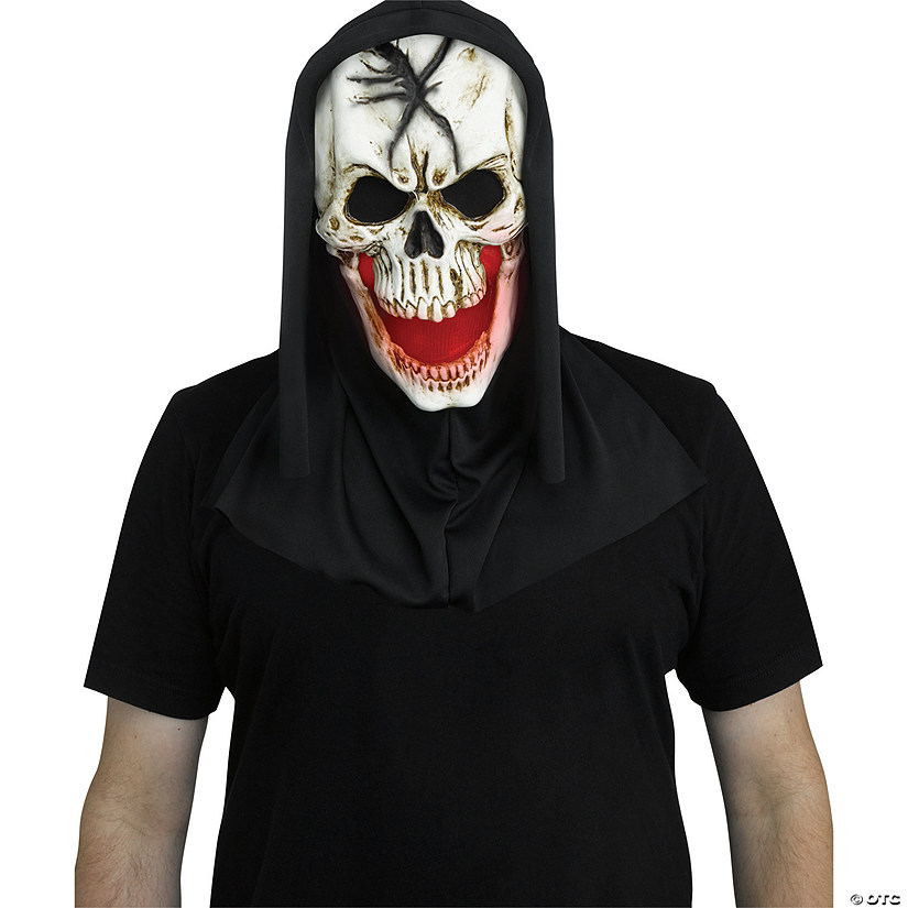 Skull Red Fade Mouth Mask Image