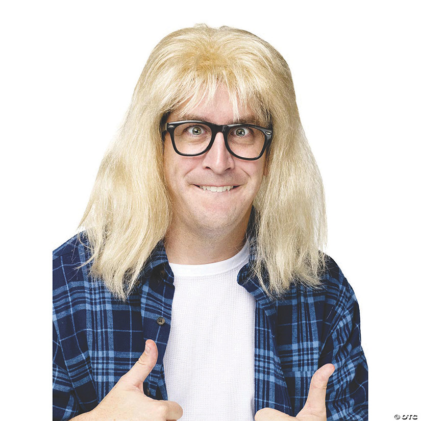 SNL Garth A Largear Wig & Glasses Image