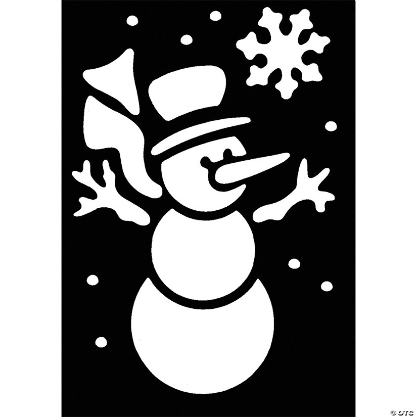 Snowman Stencil Image