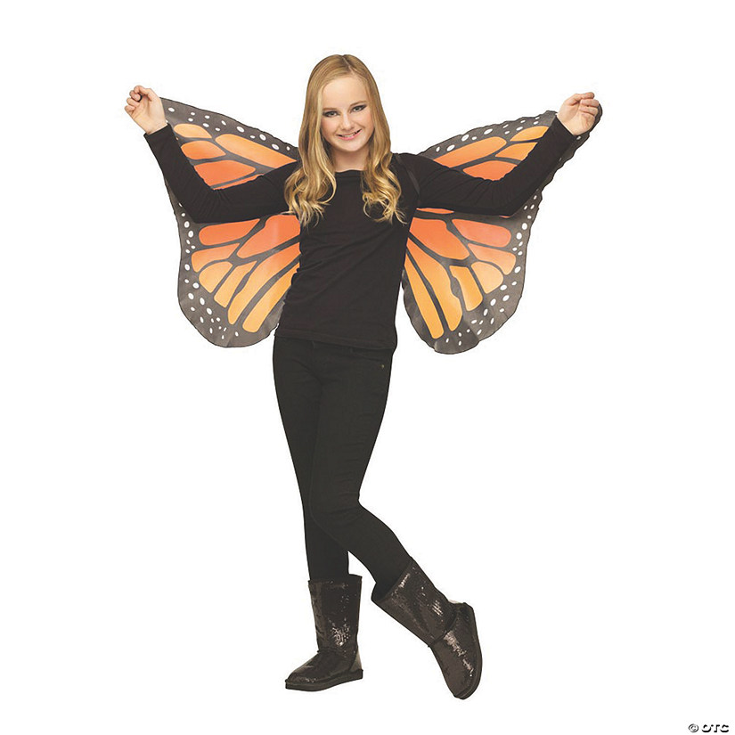 Soft Butterfly Wings for Children - Orange Image