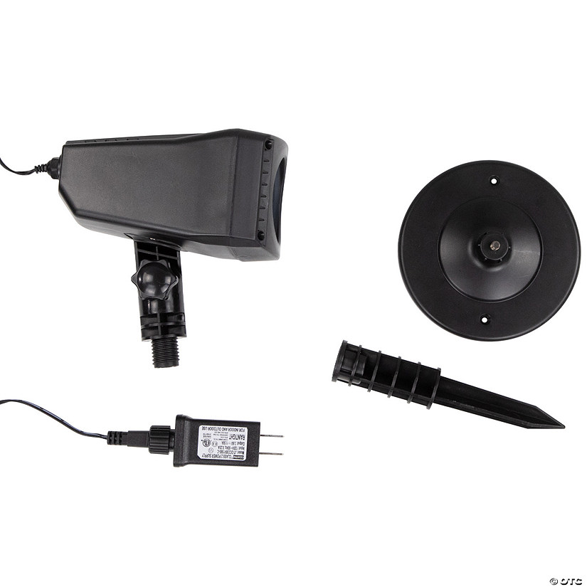 Spiderweb with Falling Spiders Halloween Outdoor Light Projector - 7&quot; Image