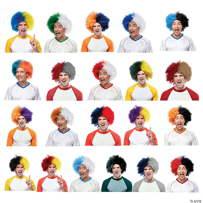 Sports Fun 2-Tone Wig Image