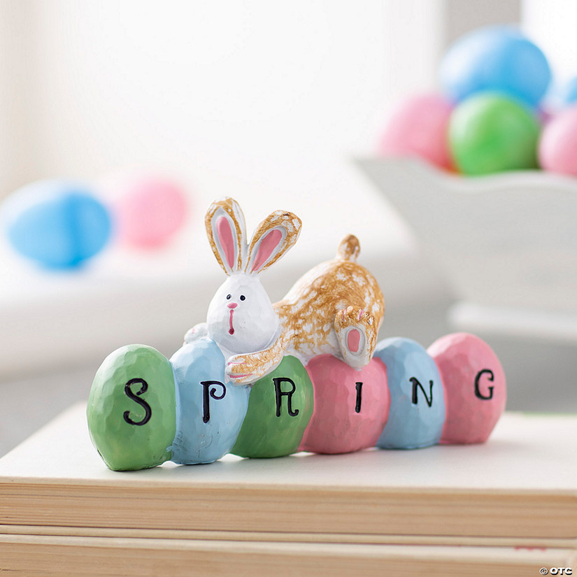 Spring Bunny Tabletop Decoration Image
