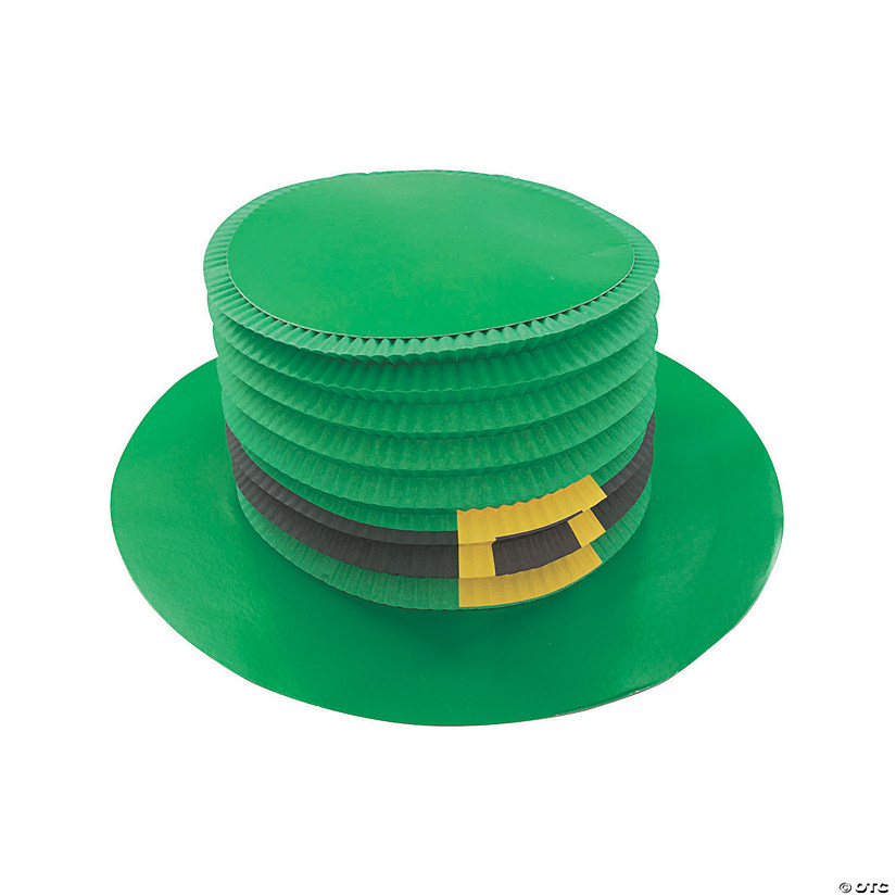 St. Patrick&amp;#8217;s Day Accordion Top Hats - 12 Pc. Image