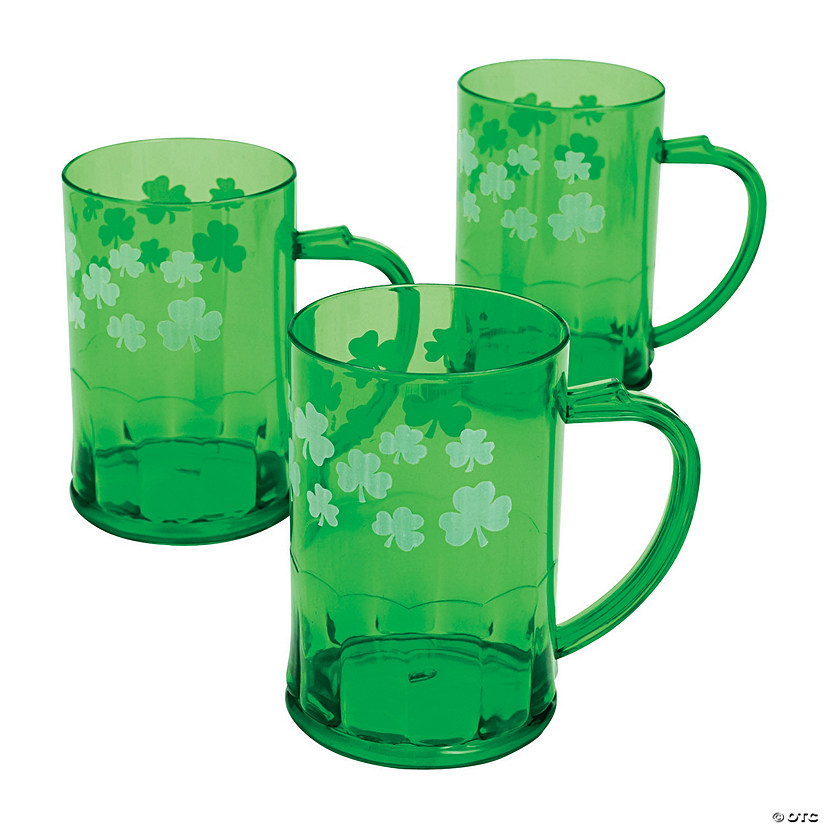 St. Patrick&amp;#8217;s Day Plastic Mugs - 12 Ct. Image
