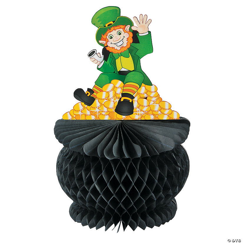St. Patrick&amp;#8217;s Day Pot of Gold Tissue Paper Centerpiece Image