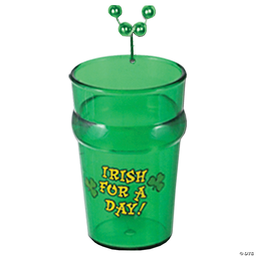 St. Patrick's Day Glass With Beads Image