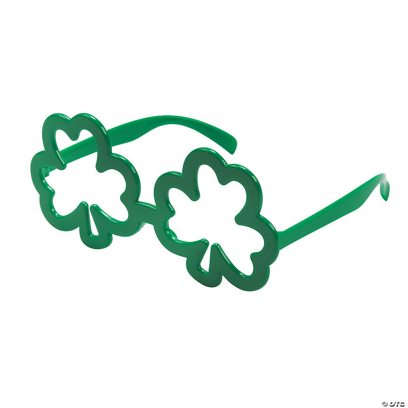 St. Patrick's Day Green Shamrock Glasses - 12 Pc. Image