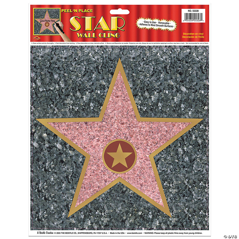 Star Peel N Place Wall Cling Image