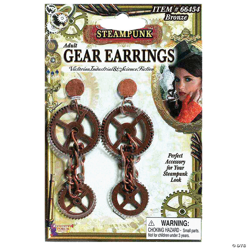 Steampunk Gear Earrings Image