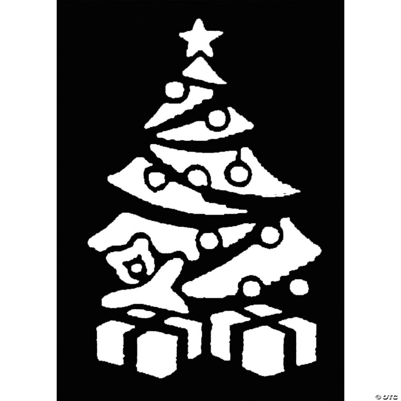 Stencil Christmas Tree, Brass Image