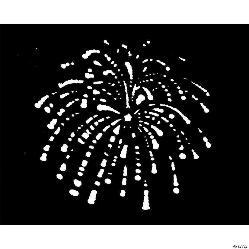 Stencil Fireworks, Circular Bur Image
