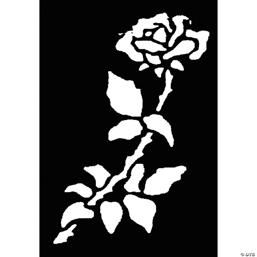 Stencil Rose Brass Image