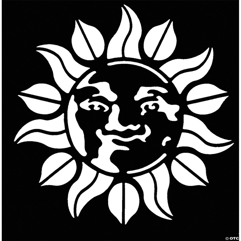 Stencil Sun Brass Image