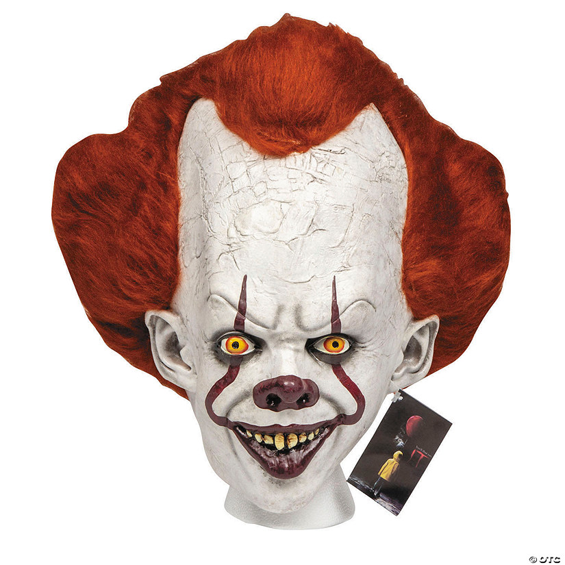 Stephen King&#8217;s IT Deluxe Pennywise Adults Overhead Latex Mask - One Size Image