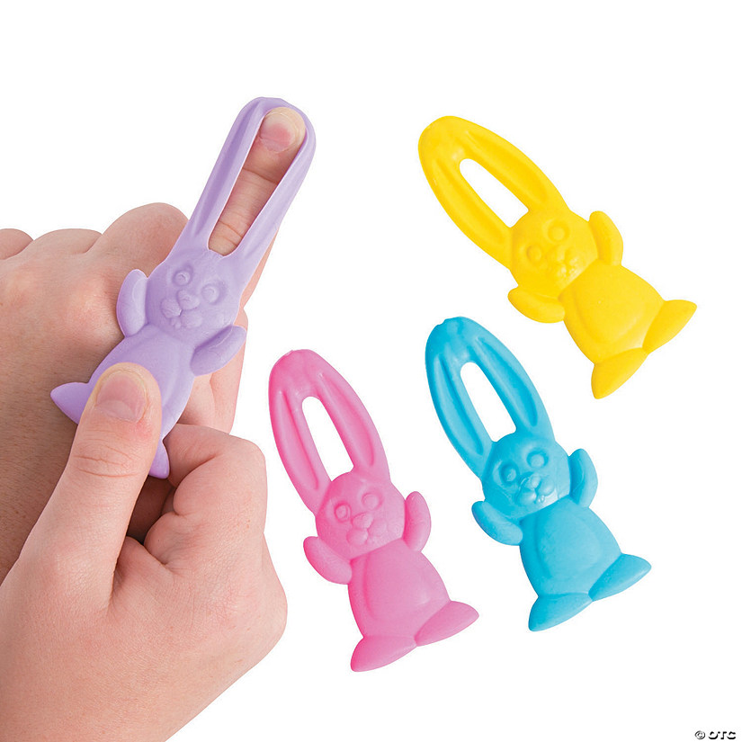 Stretchable Flying Easter Bunnies - 12 Pc. Image