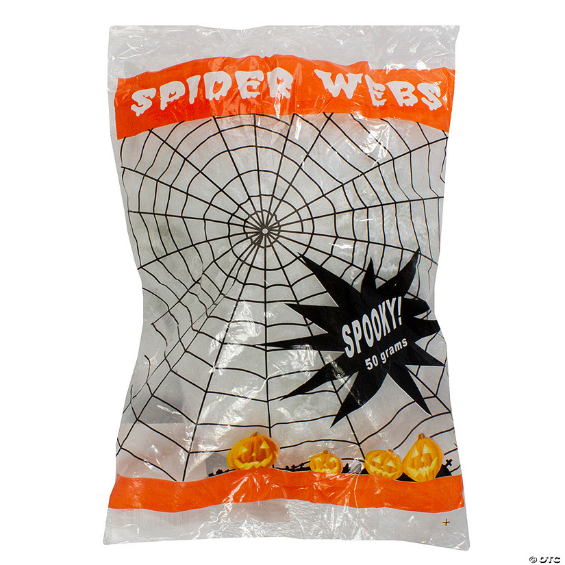 Stretchable Spider Web Halloween Decoration - White Image