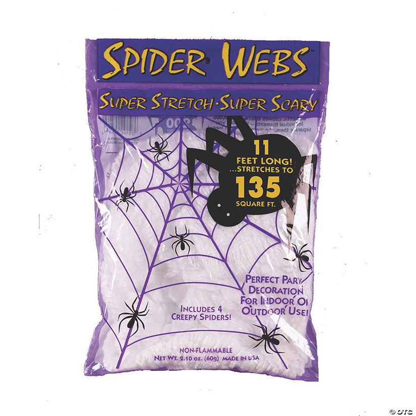 Stretchy White Spider Webs Image