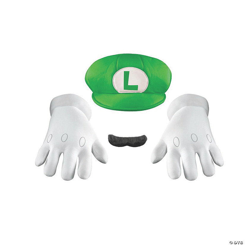 Super Mario Brothers Luigi Accessory Kit for Adults Image