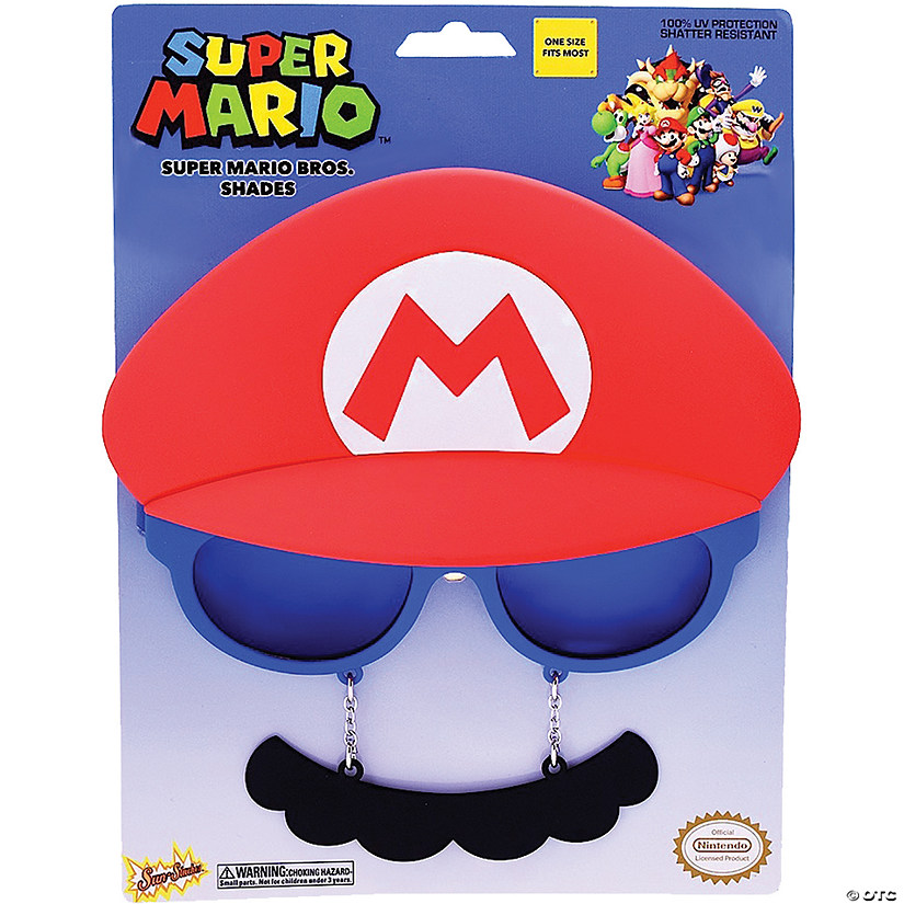 Super Mario Glasses - 1 Pc. Image