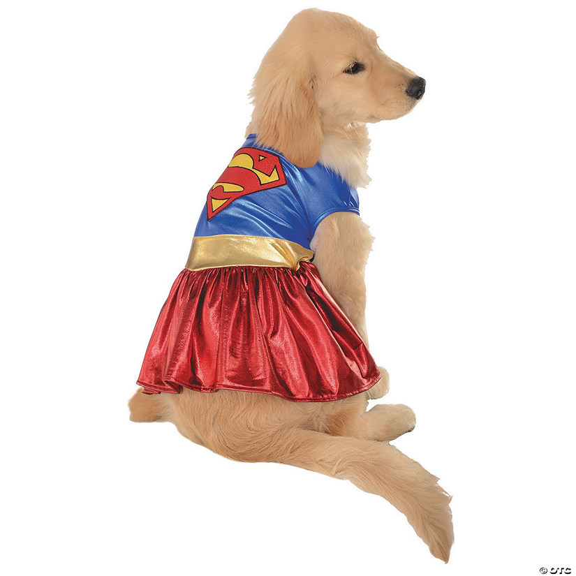 Supergirl Dog Costume Extra Large Halloween Express