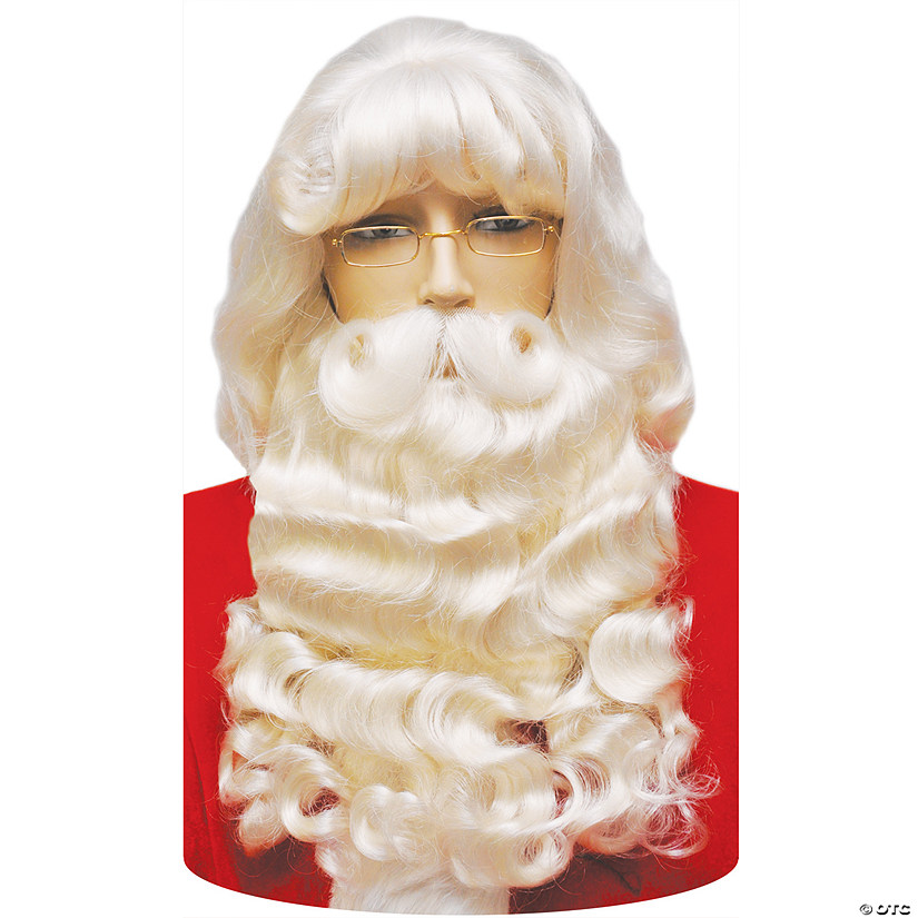 Supreme Santa Wig And Beard Set with Separate Mustache Image