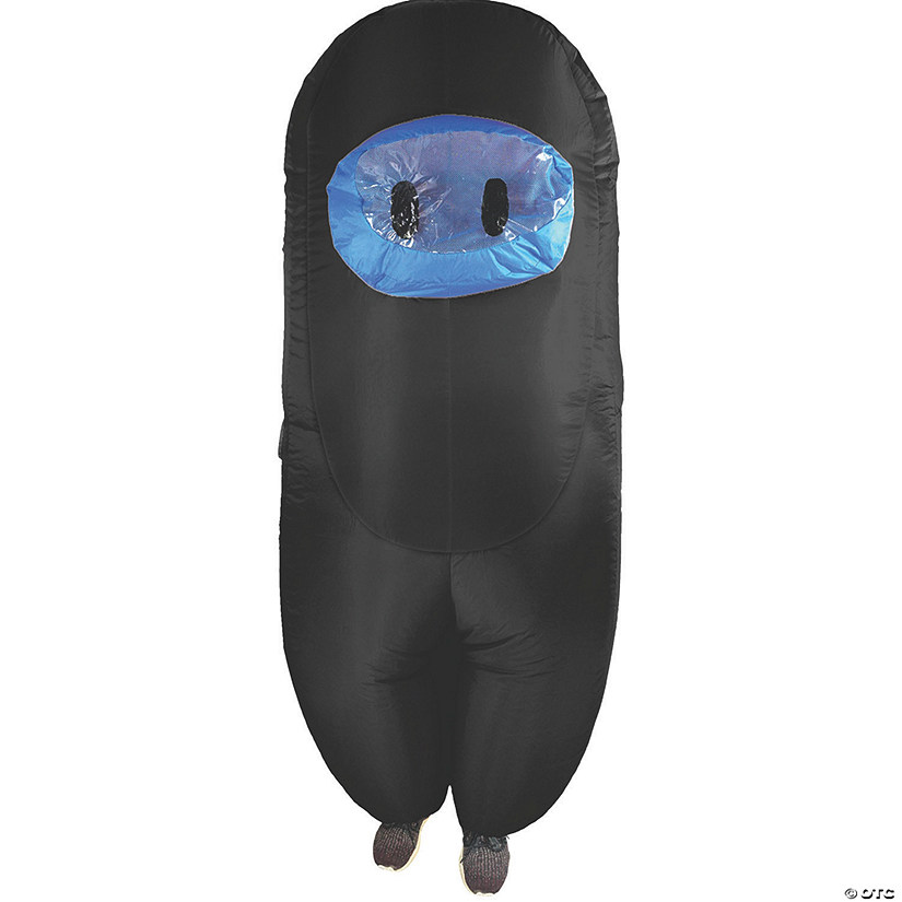 Teen Black Inflatable Crewmate Killer Costume Image