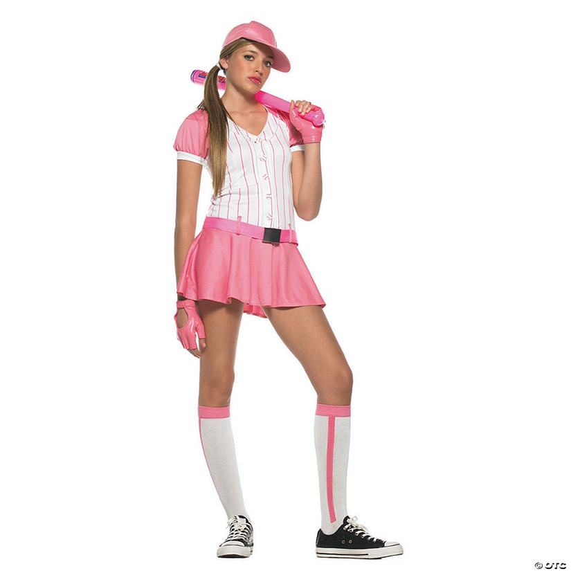 Teen Girl's Baseball Costume Image