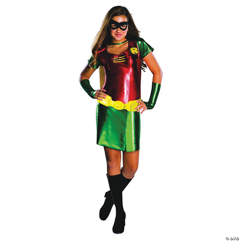 Teen Girl's Batman Robin Costume Image
