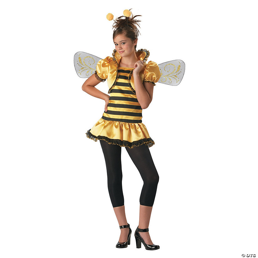 Teen Girl's Honey Bee Costume - Large Image