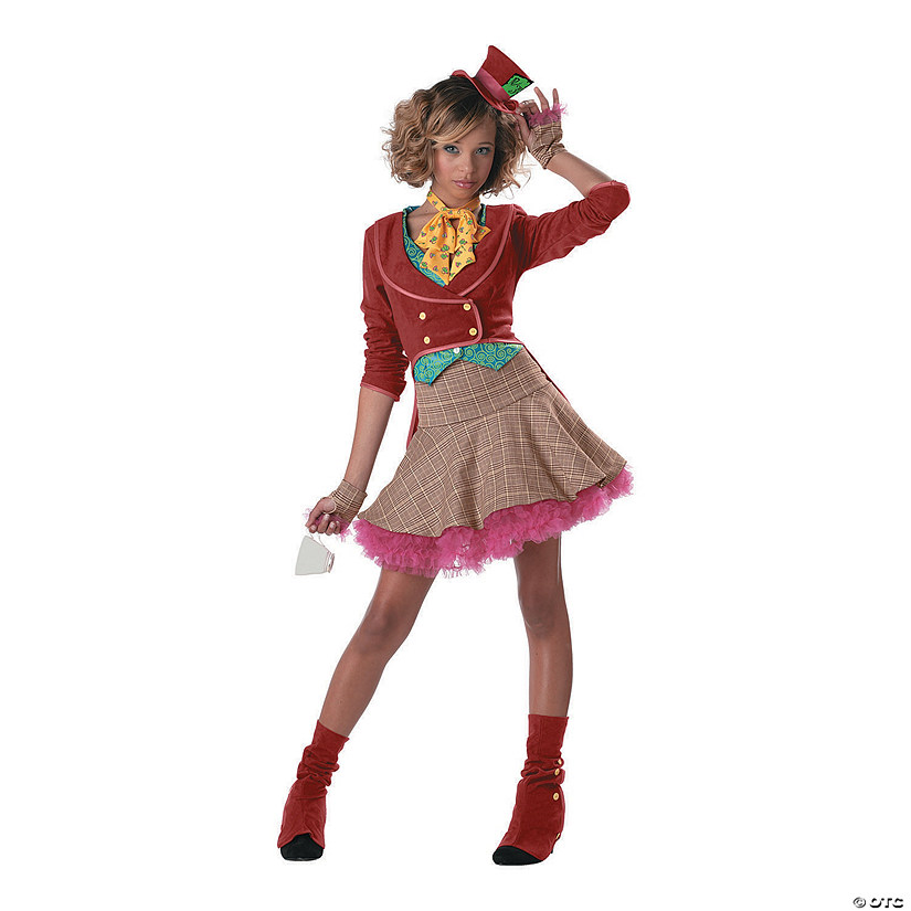 Teen Girl's Junior Mad Hatter Costume - Medium Image