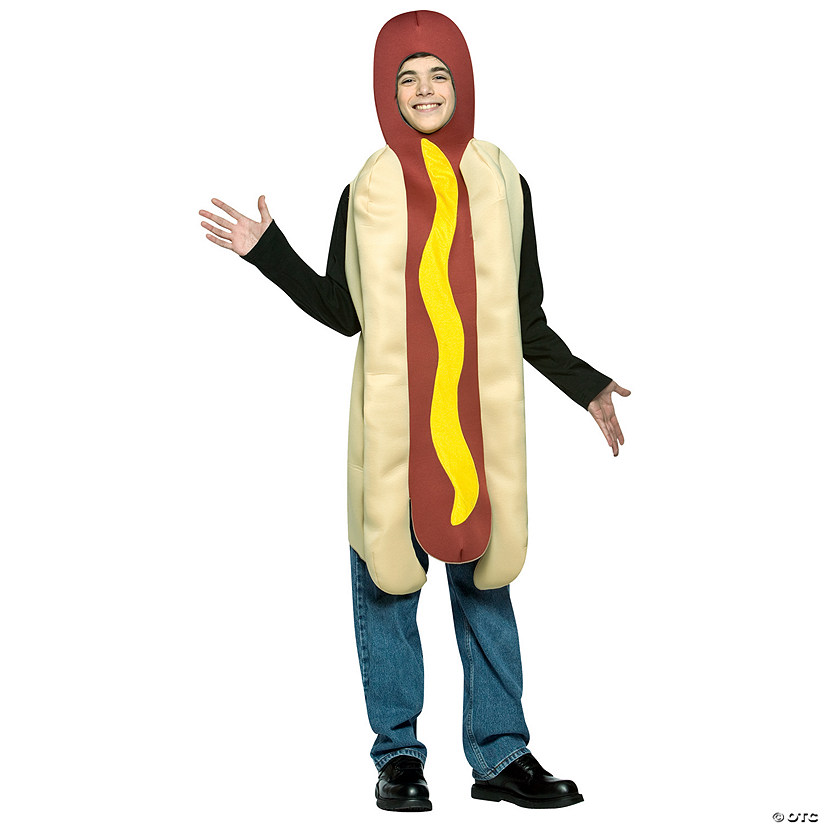 Teen Hot Dog Costume Image