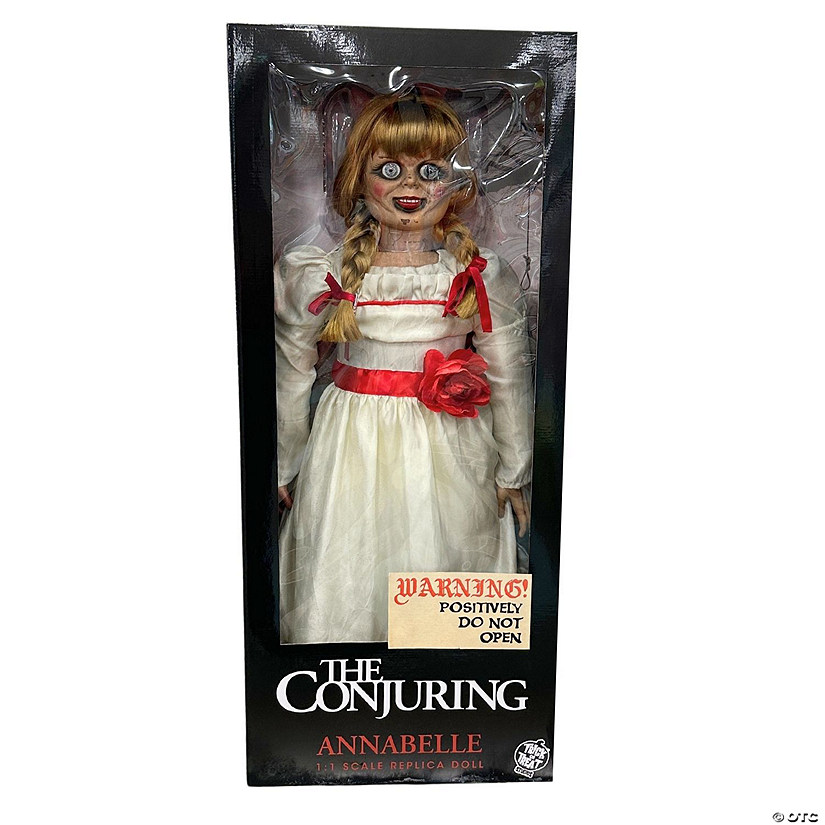 The Conjuring™ Annabelle Doll Prop Halloween Decoration | Halloween Express