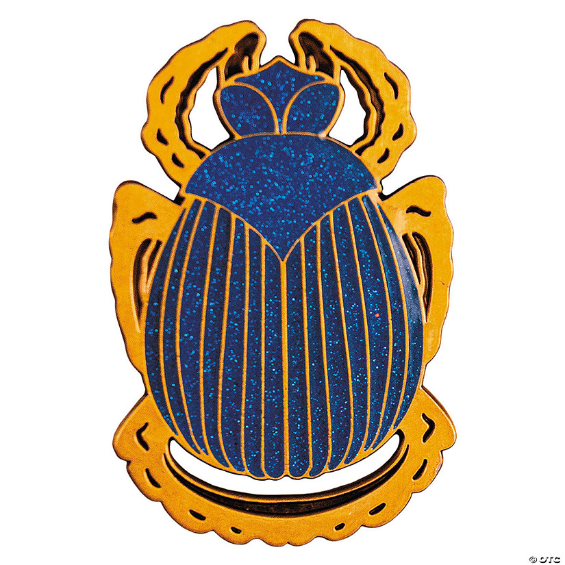 The Mummy&#8482; Blue & Gold Scarab Beetle Enamel Pin Image