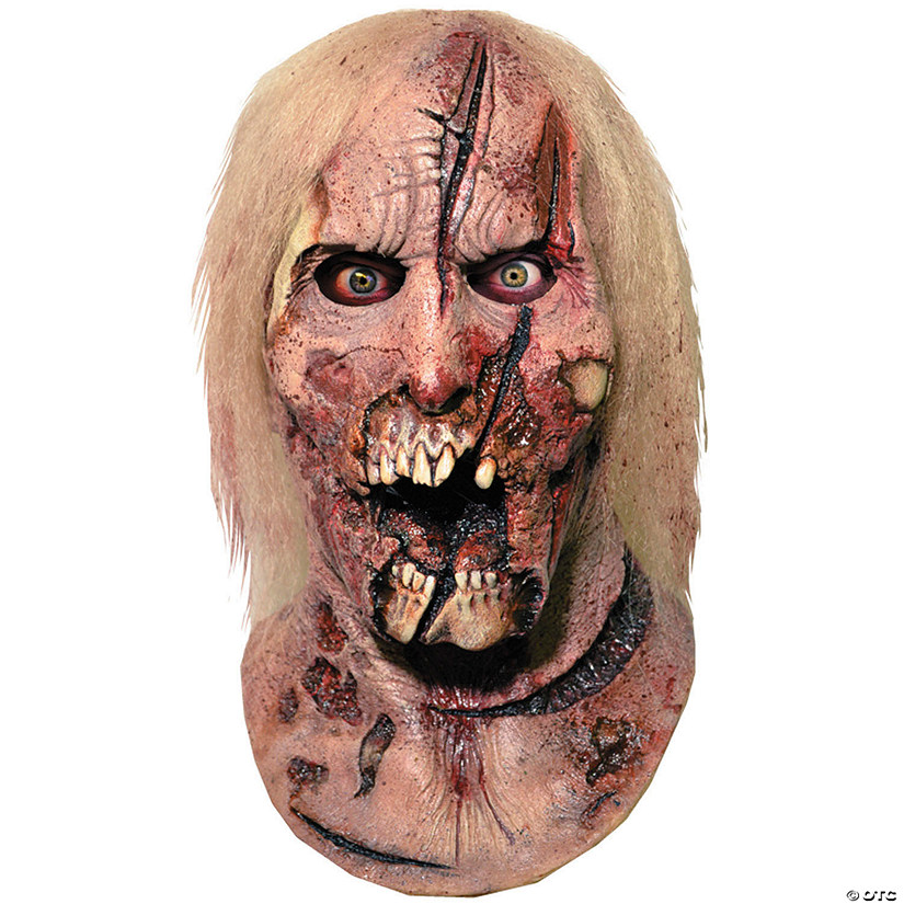 The Walking Dead&amp;#8482; Deer Walker Zombie Overhead Latex Mask - One Size Image