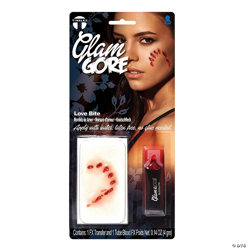 Tinsley Transfers Glam Gore Love Bite 3D FX Transfer Prosthetic Image