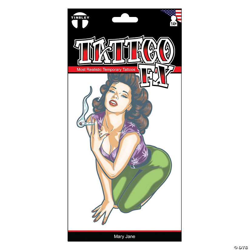 Tinsley Transfers Mary Jane Temporary Tattoo Image